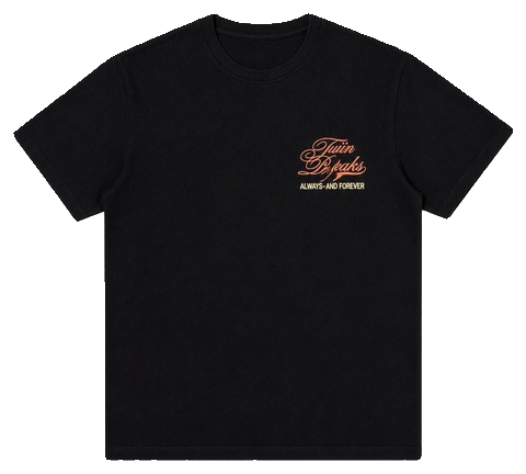 Black graphic T-shirt
